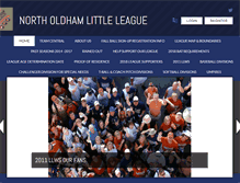 Tablet Screenshot of northoldhamlittleleague.net